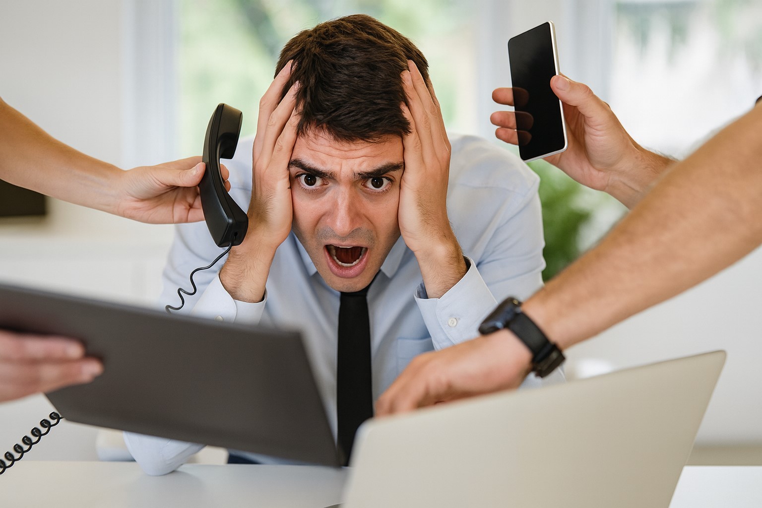 Person overwhelmed by Medicare calls